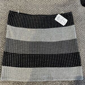 Windsor Black/charcoal with Sliver Studs Skirt! New with Tags!Size large